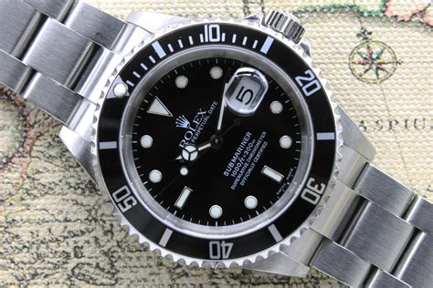 rolex submariner black 2004|Rolex Submariner 16610lv.